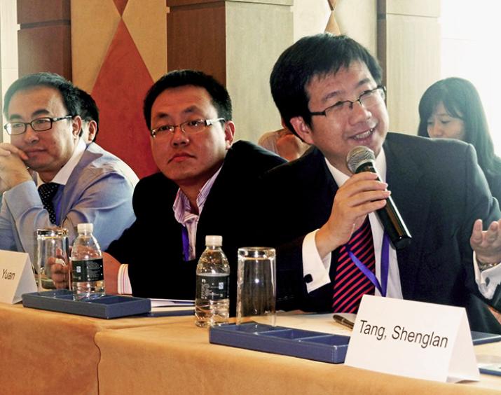 Shenglan Tang at a Beijing health conference