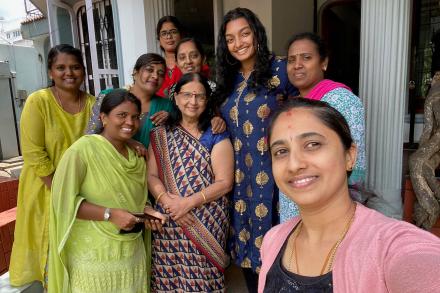 Nikhita Gopisetty and supporting research assistants and field workers at the Public Health Research Institute of India