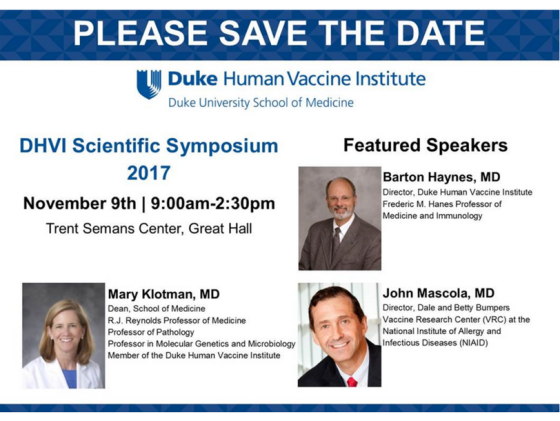 Duke Human Vaccine Institute Scientific Symposium 2017