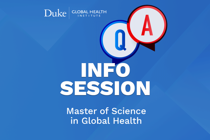 info Session Master of Science in Global Health