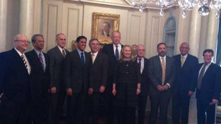 Dr. Michael Merson met with Secretary Hillary Clinton, USAID Administrator Raj Shah and university presidents.