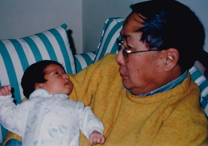 Charlotte Lee with grandfather