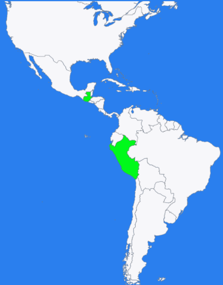 Peru and Guatemala