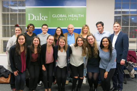 Fall 2019 Undergraduate Capstone projects addressed a variety of topics, including mental health in school children after serious storms and access to vaccines.