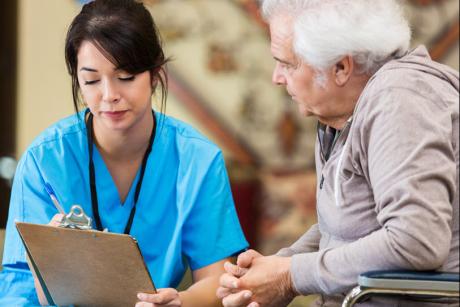 Nurse and Older Patient