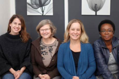 DGHI's Lauren Franz, assistant professor of psychiatry and global health, with colleagues in South Africa.
