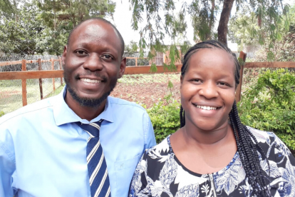 Edna Sang and husband, Sam, in Kenya.