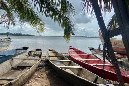 Hand-crafted boats in the Ivory Coast