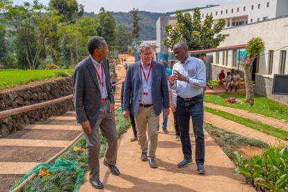 Duke Leadership w/ partners in Rwanda