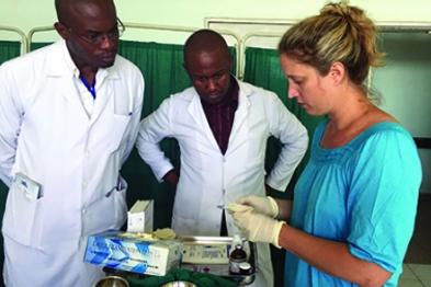 Kristin Schroeder in Tanzania