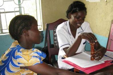 Family planning counseling is provided at the Family AIDS Care and Education Services program in Kisumu, Kenya, one of the Center's local partners.