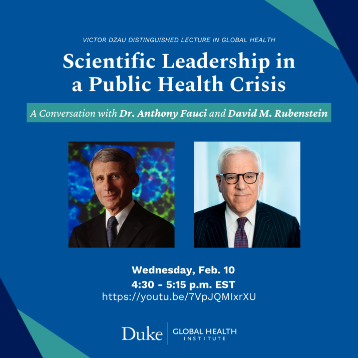 A Conversation with Dr. Anthony Fauci and David Rubenstein