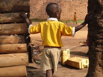 orphaned child in Uganda
